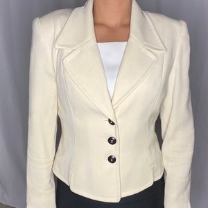 Dana Buchman Cream Yellow Blazer